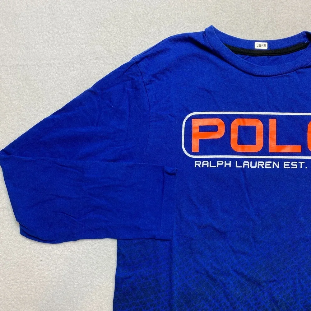 Polo Ralph Lauren Shirt Boys XL Blue Long Sleeve Tee Pullover Big